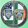 NYPD/Boston Police 9/11. Challenge Coin. 1.75"....