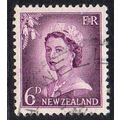 New Zealand 1955 QEII Definitives 6d Used