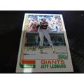 1982 Topps Card # 047 Jeff Leonard Excellent-Mi...