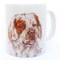 Brown & White Dog Mug Fine China 8.7 CM Ceramic...