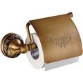 Leyden Antique Brass Toilet Paper Holder with C...