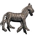 Collectible SD 2005 Pewter African Zebra 2" x 1...