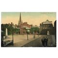 Tombland, Norwich, Norfolk, Postcard.