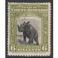 North Borneo Scott 142 - SG167, 1909 Rhinoceros...