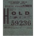 Steam Ship French Line Baggage Check New York P...