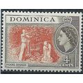 Dominica 1954 SG145 4c Brown-Orange & Sepia Mou...