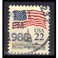 Used 2114 22c U.S. Flag Fine W1044