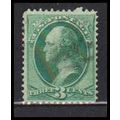 Used 147 3c George Washington Barely Clears RA0124