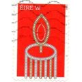 Eire. W Value. Candle. Fine Used SA/DC On Piece