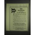 1917 Du Pont Rayntite Ad - Ideal One-Man Top Ma...