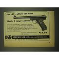 1951 Ruger Mark I Target Pistol Advertisement - The .22 calibre Ruger