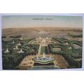 vintage colour postcard Versailles Panorama