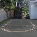 Basketball Court Stencil, Driveway Basketball C...