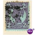 Queensland 1897 - QV - 2½d violet on blue paper...