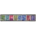 1940/1948 8 different values - #16 fine used (o)