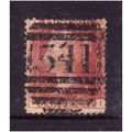GREAT BRITAIN 1858-79 QV SG44 1d RED BROWN PLAT...