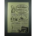 1940 Quaker Oats Muffets Cereal Ad - Coffee Dri...