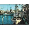 Casablanca, Morocco - Port, ships - postcard c....