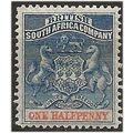 Rhodesia 1893 SG19 1/2d Deep Blue & Vermilion M...