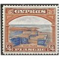 Cyprus 1934 SG133 1/4pi Ultramarine & Orange-Br...