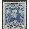 Australia 1930 SG118 3d Blue "River Murray" Fin...