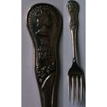 Coffee Tea Dessert Fork ~ Coronation Queen Eliz...