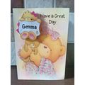 Name Birthday Card + Badge - Gemma