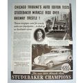 1935 Studebaker Champion Car Ad - Over Railway Trestle