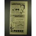 1940 Purex Bleach Ad - You Know Purex is Gentle