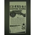 1940 Weaver Model 29-S Scope Ad