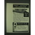 1940 Weaver Model 330 Scope Ad - FastÉ sturdy a...