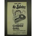 1970 Chore Girl Pot & Pan Cleaners Ad - Look Ma...