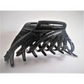 Large black hair claw clip with black rhinestones