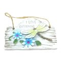I Love Gardening Hanging Wall Plaque 18 CM with...