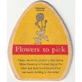 BEER MAT - FLOWERS BREWERY - POMPOM DAHLIA - (C...