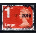 GB 2014 QE2 1st Large Letter Machin used SG U30...