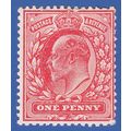 GB KEVII 1902 1d SCARLET SG219 GMM