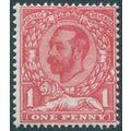 Great Britain 1911 1d carmine-red Die A SG327 u...