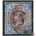 1887 SG209 9d Purple & Blue Fine Used