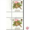 GB stamps 1986 FU gutter pair - SG 1322 - 34p N...