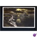 Wales RHYL Foryd Harbour Moonlight Postcard (W1...