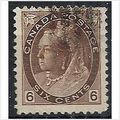Canada 1898 SG159 6c Brown Good+/Fine Used .. .