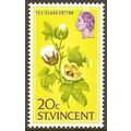 St Vincent 1965 20c Sea Island Cotton Mounted M...