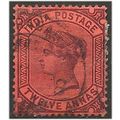 India 1888 SG100 12a Purple/Red (Gum Crease) el...