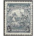Barbados 1941 SG256a 5/- Indigo Mounted Mint . ...
