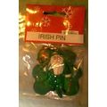 SHIMMERING EMERALD PATRICK SHAMROCK IRISH LEPRE...