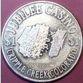 Jubilee. $1 Casino Token. Cripple Creek, CO. F09.