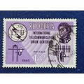 Rhodesia QEII 1965 ITU 1s 3d Violet & Lilac Use...