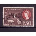 KENYA UGANDA AND TANGANYIKA 1960 1s.30 CHOCOLAT...