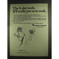1972 Transamerica Corporation Ad - The 4-Day Week